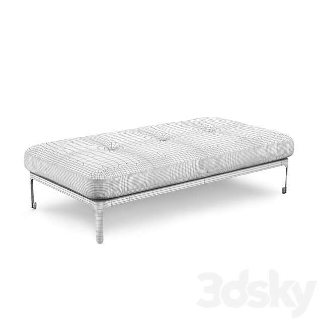 Moroso modernista bench 160 3DS Max Model - thumbnail 3