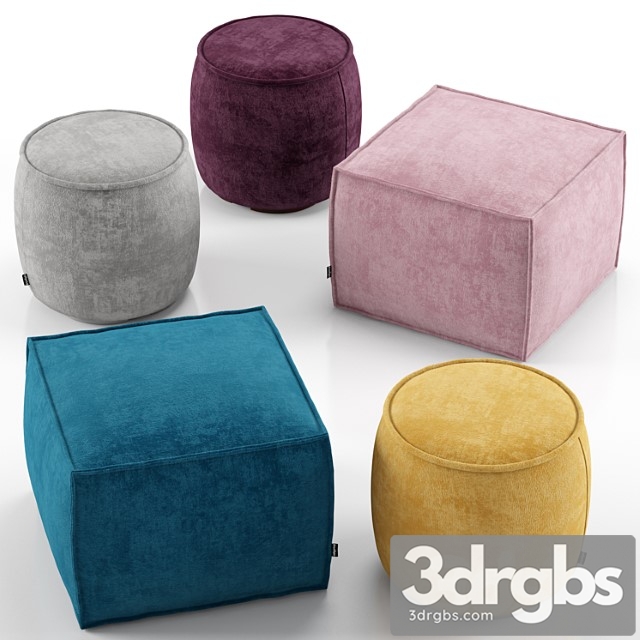 Muffin and soap ottoman – calligaris 2 3dsmax Download - thumbnail 1