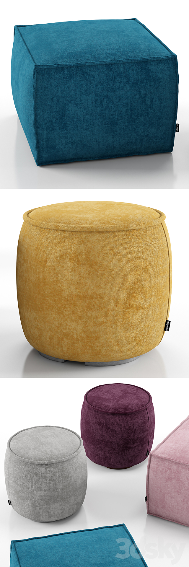 Muffin and Soap ottoman – Calligaris 3DSMax File - thumbnail 2