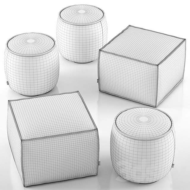 Muffin and Soap ottoman – Calligaris 3DSMax File - thumbnail 3