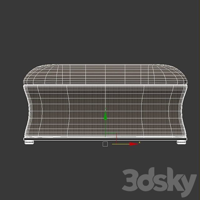 Natalie Storage Bench 3DSMax File - thumbnail 3