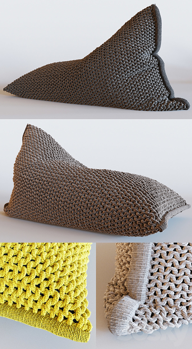 NEST knitted bean bag 3DSMax File - thumbnail 2