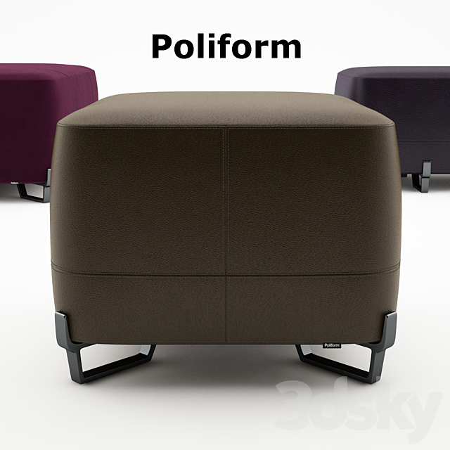 New York poufs – Poliform (news milano 2017) 3DSMax File - thumbnail 2