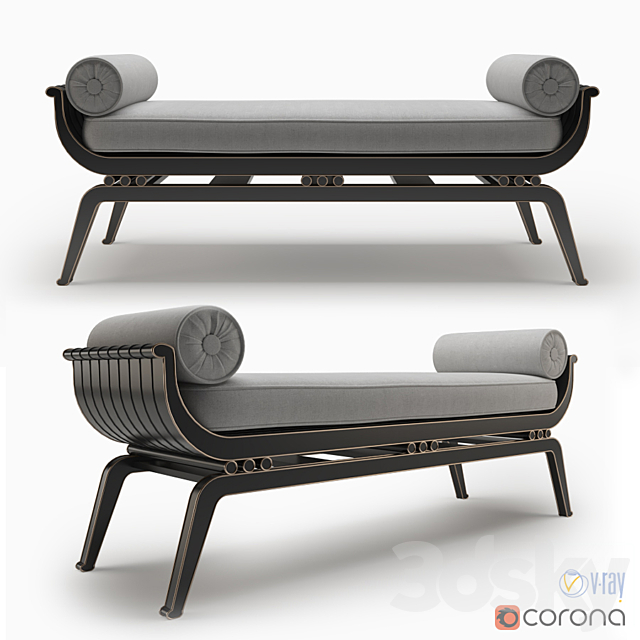 Nicholas Haslam Millau bench 3DSMax File - thumbnail 1