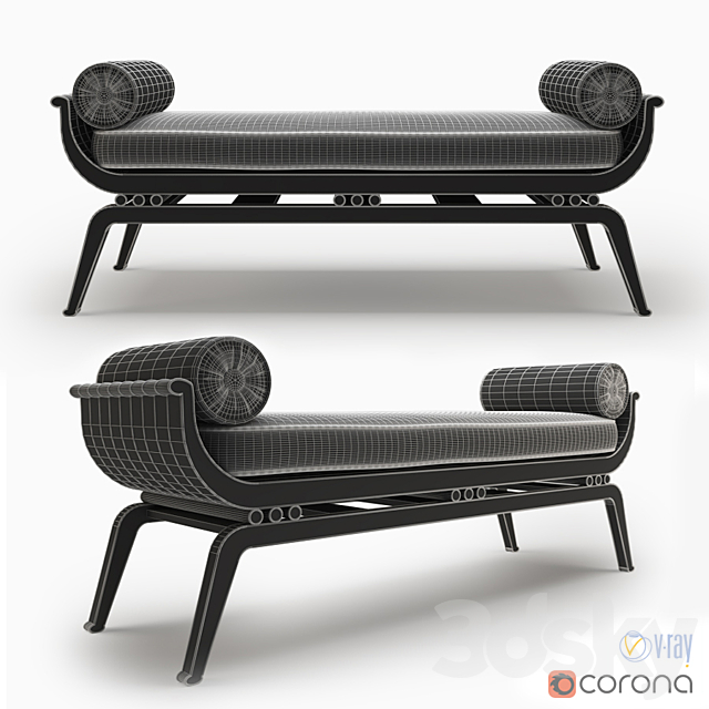 Nicholas Haslam Millau bench 3DSMax File - thumbnail 2