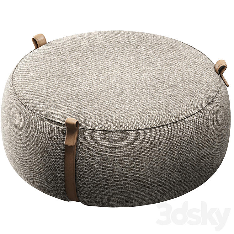 Notch pouffe 3DS Max Model - thumbnail 1