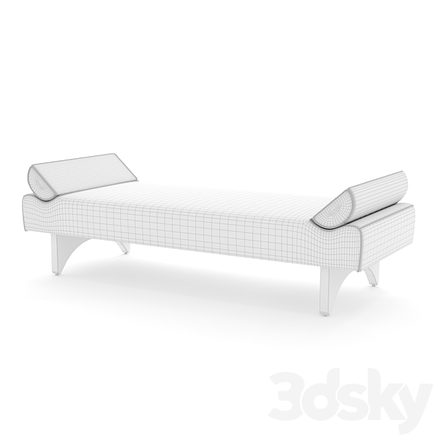 Olivya stone cybil bench 3ds Max - thumbnail 2