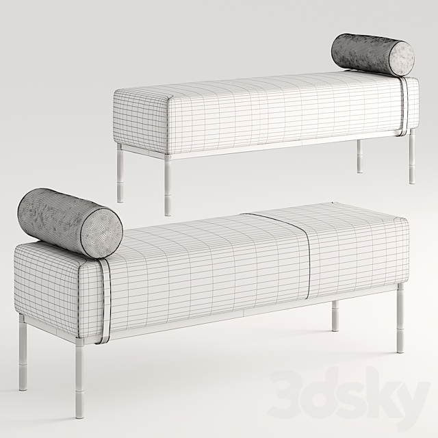 Olivya Stone Edo Bench 3DSMax File - thumbnail 3