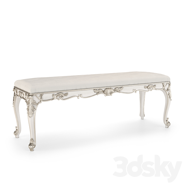 (OM) Bench Josephine Romano Home 3DS Max Model - thumbnail 2