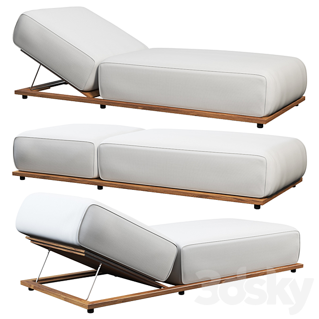 Open Air Lounge Bed 3DSMax File - thumbnail 1