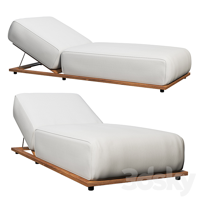 Open Air Lounge Bed 3DSMax File - thumbnail 5