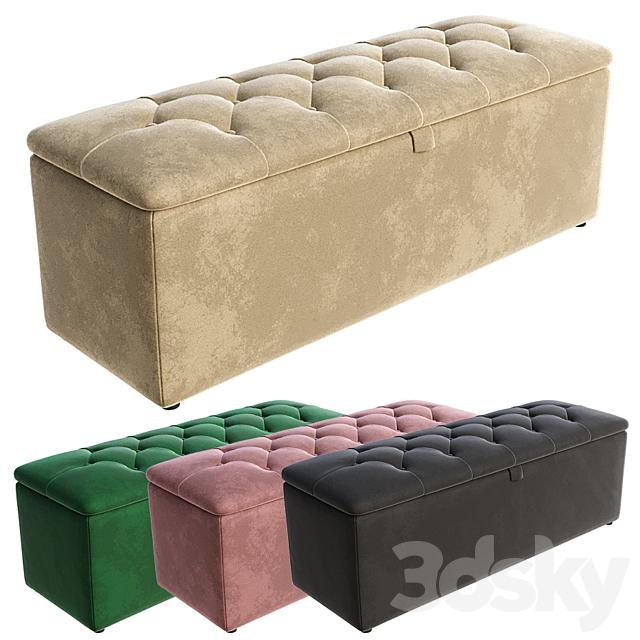 Orkney Storage Ottoman 3DSMax File - thumbnail 1