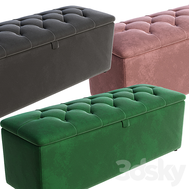 Orkney Storage Ottoman 3DSMax File - thumbnail 3