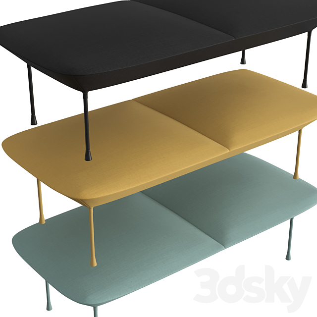 Oslo bench 3DSMax File - thumbnail 2