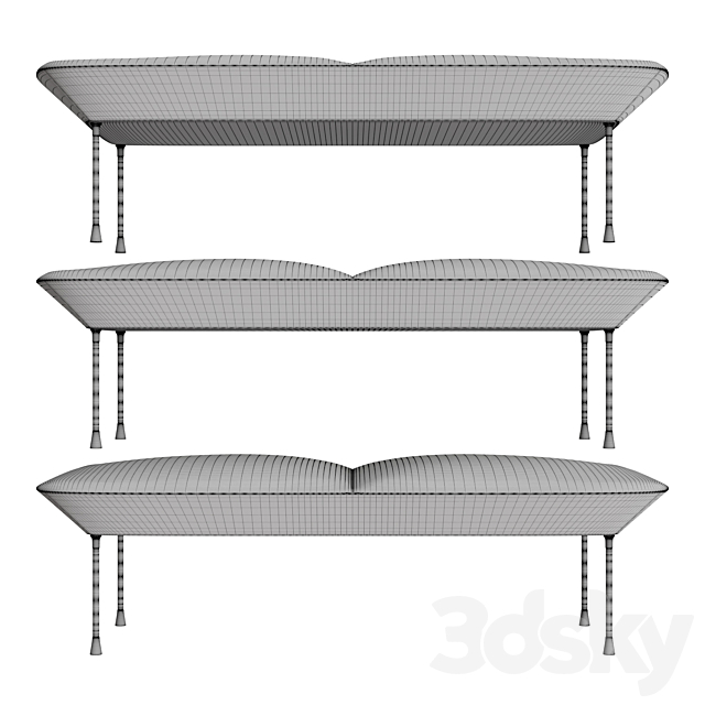 Oslo bench 3DSMax File - thumbnail 3