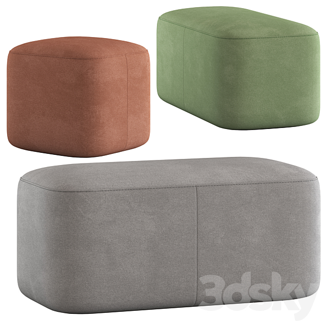 Oslo Home Alastar Ottomans 3DSMax File - thumbnail 1