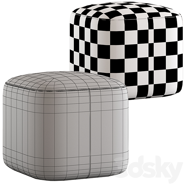 Oslo Home Alastar Ottomans 3DSMax File - thumbnail 5