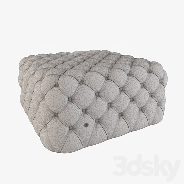 ottoman 3DS Max Model - thumbnail 2