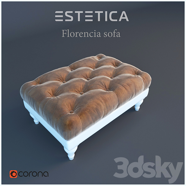 Ottoman classical-style furniture factory Florence Estetica 3DS Max Model - thumbnail 2