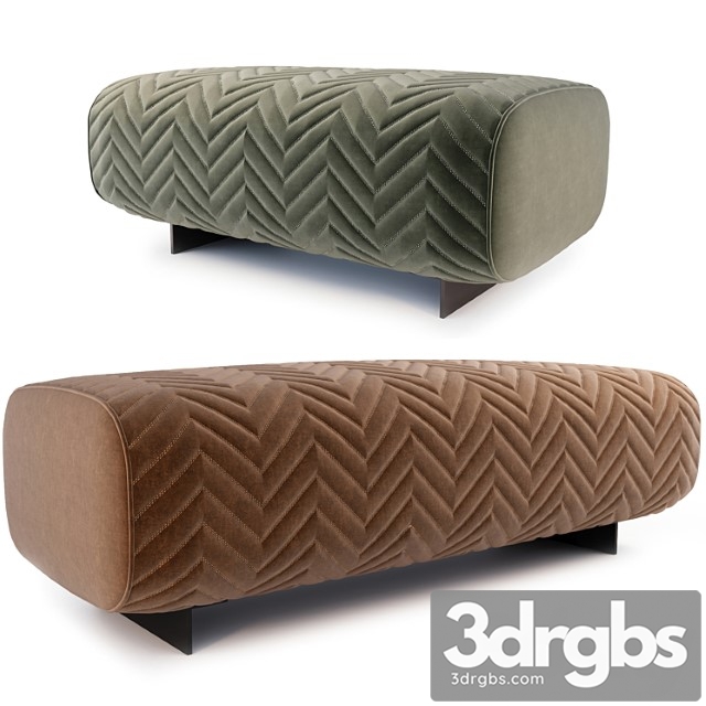 Ottoman minotti quincy 2 3dsmax Download - thumbnail 1