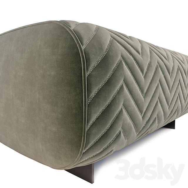 Ottoman Minotti Quincy 3ds Max - thumbnail 3