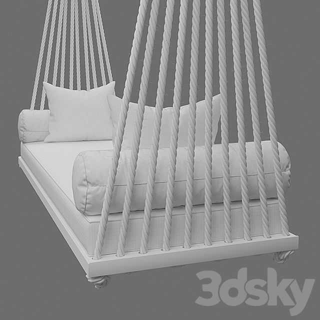 Outdoor Swing Chair 3DS Max Model - thumbnail 2