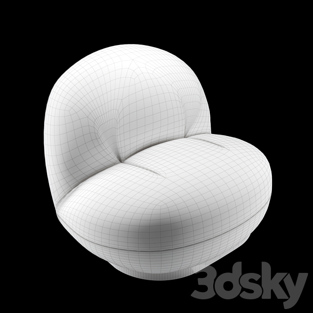 Pacha Lounge Chair 3ds Max - thumbnail 3