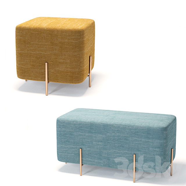 Padded stool and bench Sancal ELEPHANT 3DSMax File - thumbnail 1