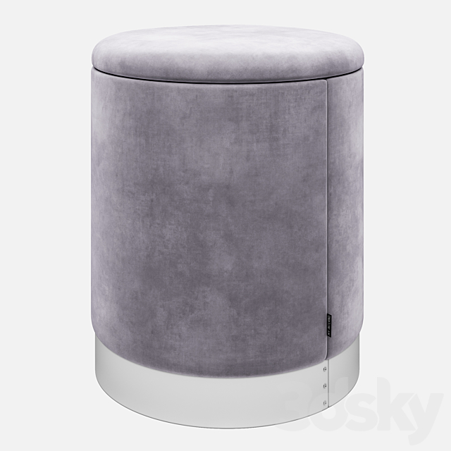 Padded stool Oslo 3DSMax File - thumbnail 1