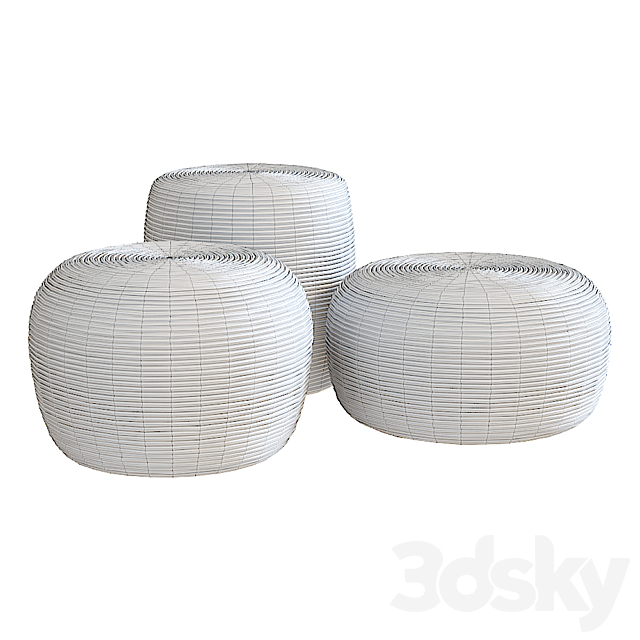 Paola Lenti Otto Pouf 3DSMax File - thumbnail 3