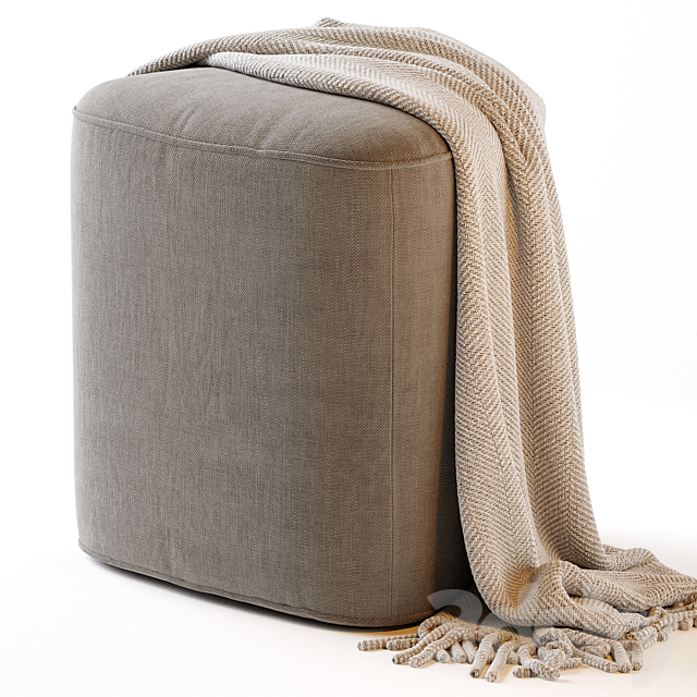 Pebble Ottoman – Small 3DSMax File - thumbnail 1