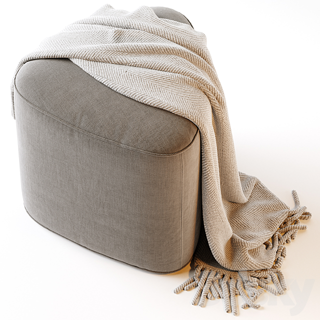 Pebble Ottoman – Small 3DSMax File - thumbnail 2