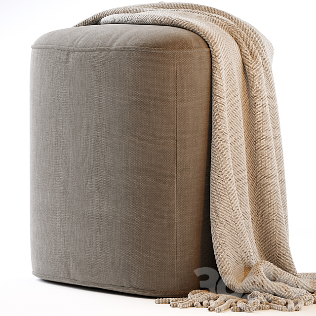 Pebble Ottoman – Small 3DSMax File - thumbnail 3