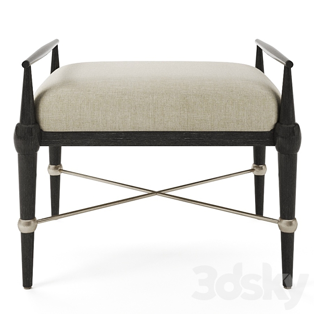 Perrin Muslin bench. 3DSMax File - thumbnail 2