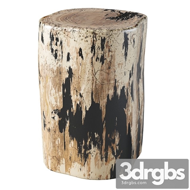 Petrified Log Stool 2nd 3dsmax Download - thumbnail 1