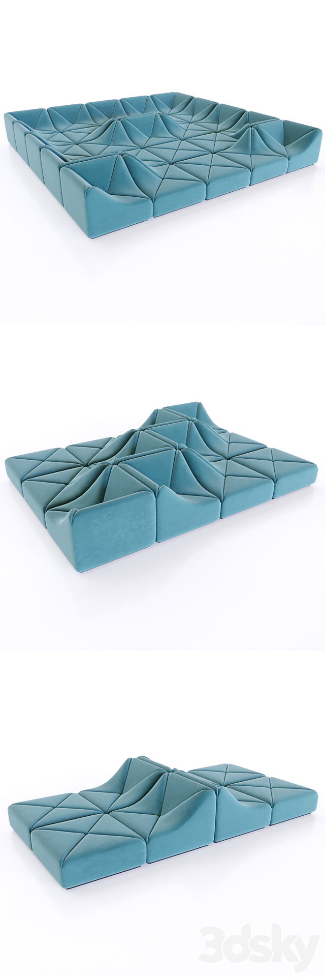 PIERRE PAULIN – DUNE SOFA 3ds Max - thumbnail 2