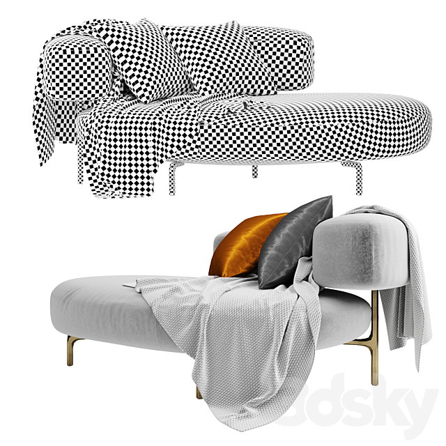 Piet Boon Ella Sofa Longchair 3DSMax File - thumbnail 3