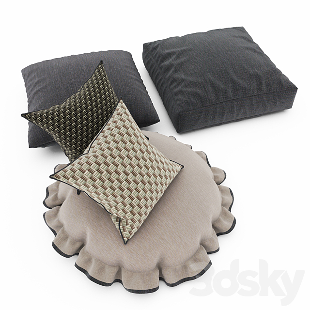 Pillows collection 103 3DSMax File - thumbnail 1