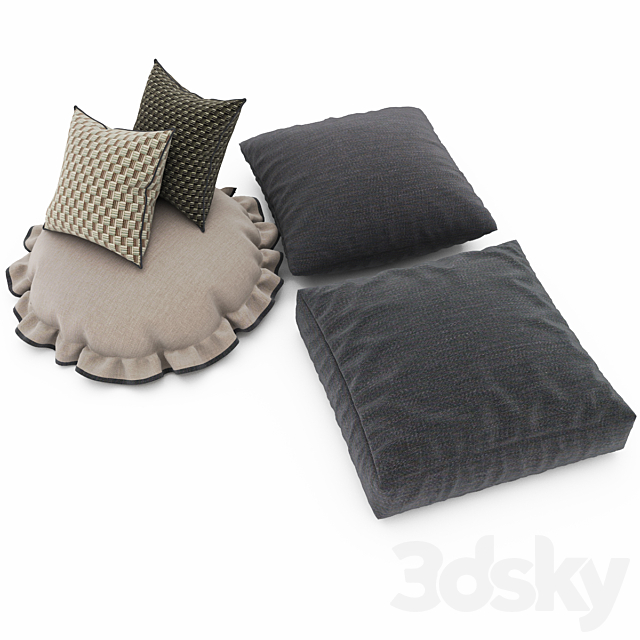 Pillows collection 103 3DSMax File - thumbnail 3