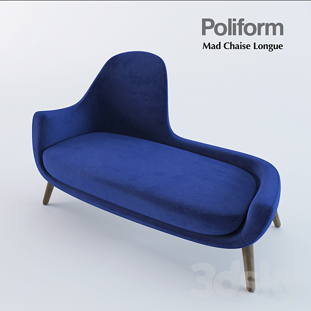 Poliform Mad Chaise Longue 3DSMax File - thumbnail 2