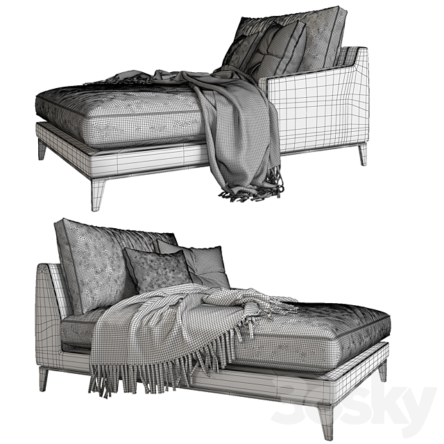 Poliform_Bellport _Daybed 3DS Max Model - thumbnail 2