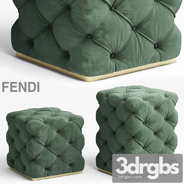 Poof fendi Kubus Ottoman 3dsmax Download - thumbnail 1