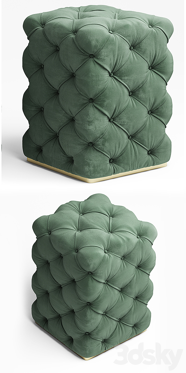 Poof fendi Kubus Ottoman 3DSMax File - thumbnail 2