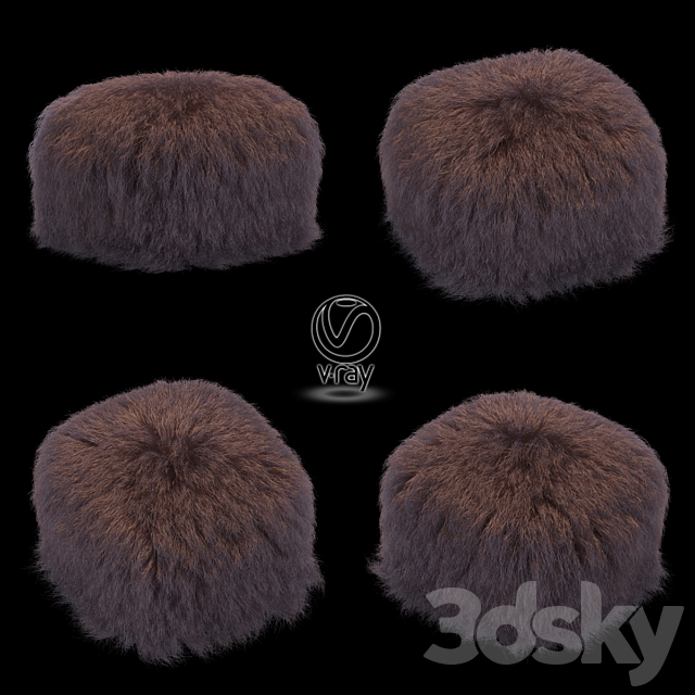 Poof fur Brown 3DSMax File - thumbnail 1