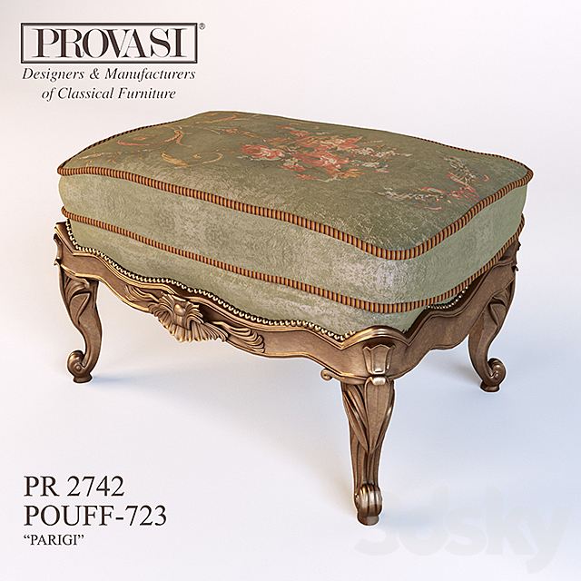 poof Provasi PR 2742-POUF-723 3DS Max Model - thumbnail 1