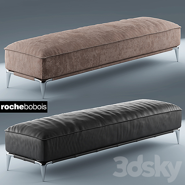 Poof rochebobois POUF RECTANGULAIRE ELLICA 3DSMax File - thumbnail 1