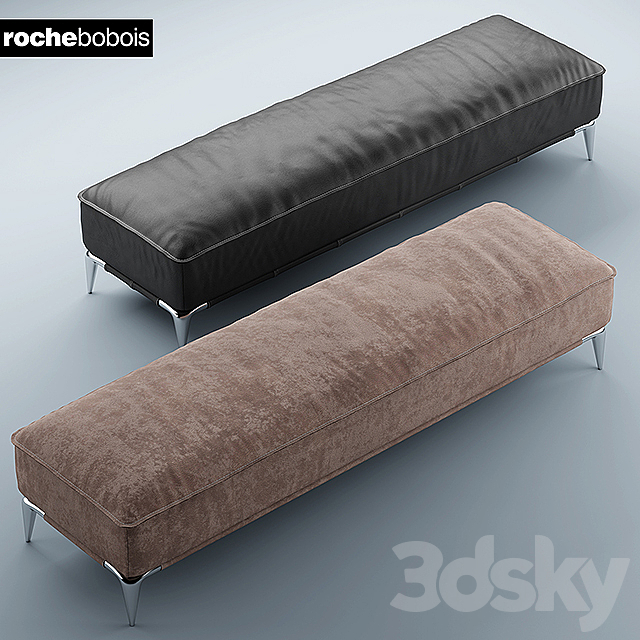 Poof rochebobois POUF RECTANGULAIRE ELLICA 3DSMax File - thumbnail 2