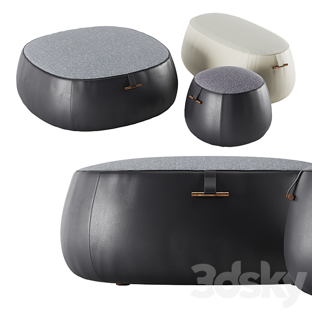 Porada Logam poufs 3DSMax File - thumbnail 2