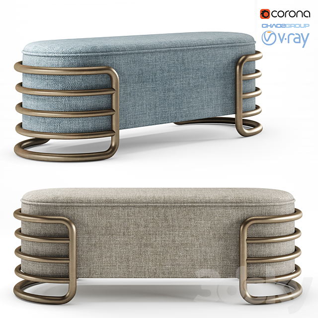 Porus Studio. Eero Bench 3DSMax File - thumbnail 1