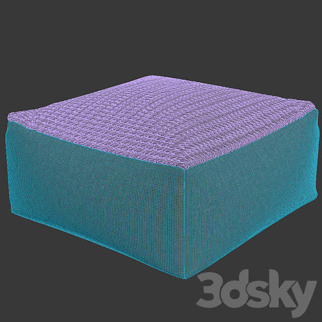 pouf 3DS Max Model - thumbnail 3